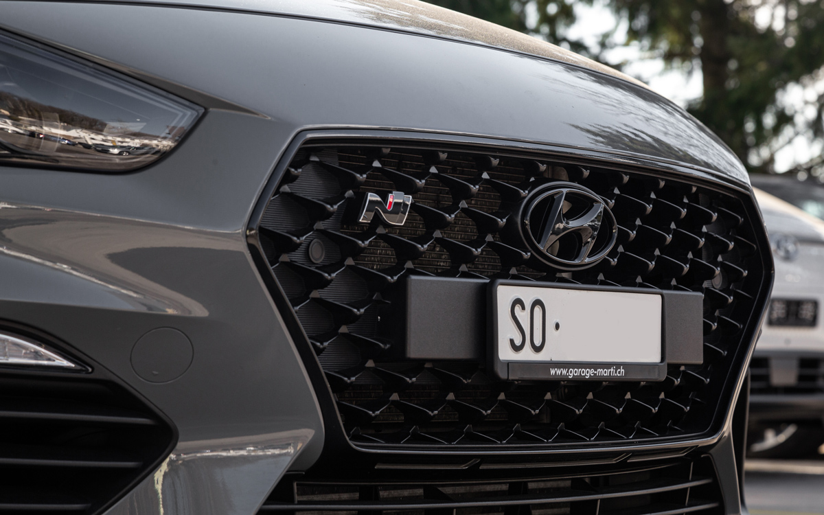 Hyundai Embleme schwarz - Set