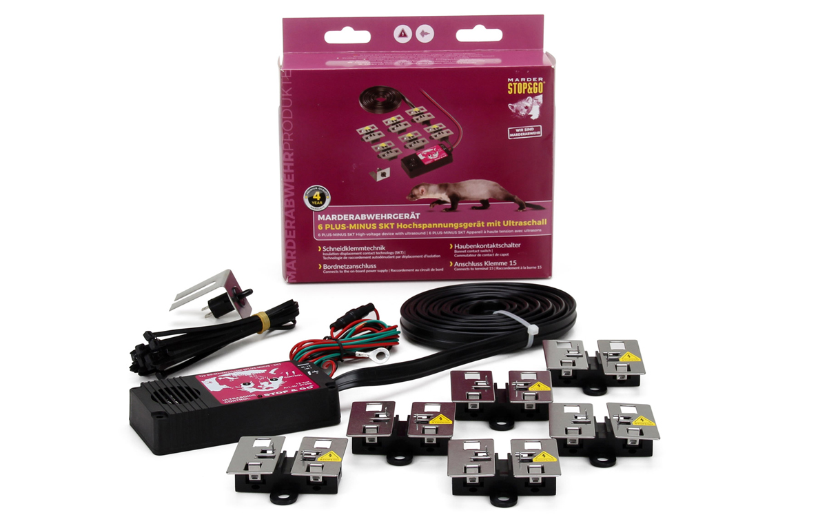 STOP&GO 6 PLUS-MINUS HOCHSPANNUNGSGERT MIT ULTRASCHALL